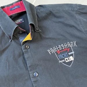 Paul & Shark Blue Cotton Yacht Club Shirt sz 40 - Picture 1 of 13