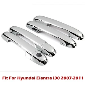 Juego de embellecedores de cubierta de manija de puerta cromados/4 piezas para Hyundai Elantra 2007 2008 2009 2010 - Imagen 1 de 6