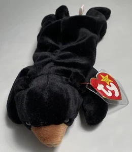 NEU 1994 TY Beanie Babies Blackie Bear *NEUWERTIG mit neuwertigem Etikett* - Bild 1 von 5