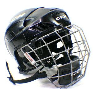 Hockeyhelm mit Maske CCM FL40 XS zertifiziert Dez 2019 schwarz extra klein n1 - Bild 1 von 11