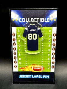 Seattle Seahawks Steve Largent jersey lapel pin-Classic Retro Collectable - Picture 1 of 1