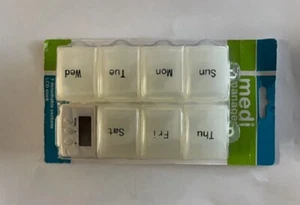 Pill Box Organiser With 7 Day Timer X1. - Picture 1 of 3