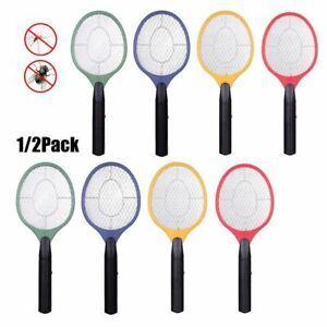Electric Mosquito Fly Swatter Zapper Racket Handheld Bug Insect Pest Wasp Killer