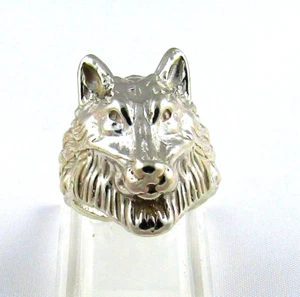 STERLING SILVER WOLF RING #21G200041 - Picture 1 of 4