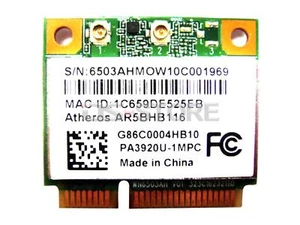 Atheros AR9382 AR5BHB116 Killer n1102 300M DUAL BAND WLAN WIFI Wireless Card - Picture 1 of 1