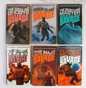 Doc Savage 60s Paperback #56 #57 #58 #59 #60 #61 Kenneth Robeson Lot of 6 (7) - Picture 1 of 1