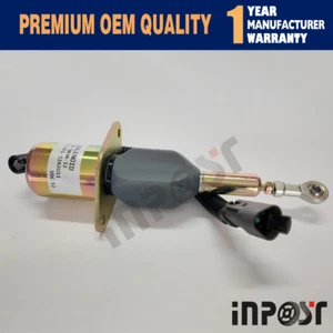 SA-5030-12 ShutOff Solenoid 12V For Cummins 6CT 8.3 Komatsu PC300-7 - Picture 1 of 3