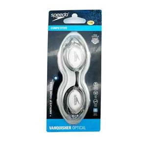 Speedo Vanquisher optische Schwimmbrille, transparent, Erwachsene -1,50 Dioptrien - Bild 1 von 5