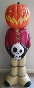 Nightmare Before Christmas 35” Pumpkin King Halloween Blow Mold Light Up - Flaws - Picture 1 of 14