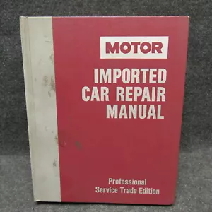 Motor 1983-1987 Imported Car Repair Manual Dealer Shop Book Guide 9th Edition  - Imagen 1 de 7