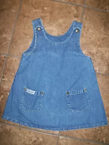 Guess Vintage USA Blue Jean Denim Dress Jumper Size 3 3Y - Picture 1 of 6