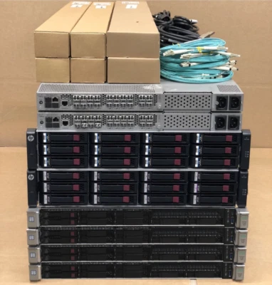 HP MSA 2040 DL360 Gen9 55.2TB 12G SAS 10Gbit iSCSI 80-Core 1TB SAN Solution - Image 1 of 2