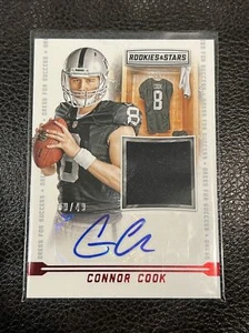 Connor Cook 2016 Rookies And Stars RPA /49 RAIDERS Rookie Patch Auto - Picture 1 of 2