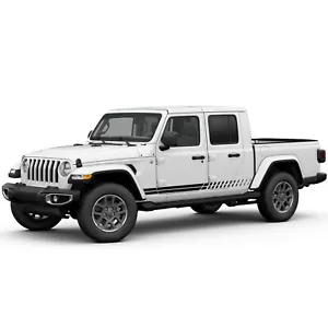 Lower double stripes graphics stickers decal compatible with Jeep Gladiator - Foto 1 di 16
