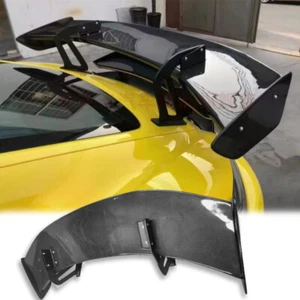 Carbon Rear GT Wing Spoiler Lip For Porsche Boxster Cayman 718 987 981 GT4-style - Foto 1 di 10