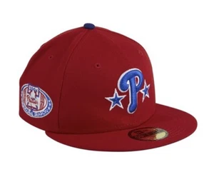 New Era 59Fifty 7 7/8 Philadelphia Phillies Inaugural Patch Royal UV Fitted Hat - Picture 1 of 5