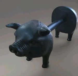 Farmhouse Pig Paper Towel Holder Country Wood Adjustable - Picture 1 of 9