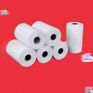5 Rolls Printable Sticker Paper Roll Direct Thermal Paper with Self-adhesiveBbd - Photo 1/6