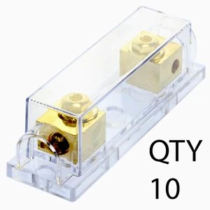 (10) ANL Fuse - Holder Voodoo Gold fuseholder 4 AWG gauge inline - Picture 1 of 5