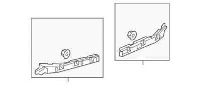 Soporte central fascia parachoques izquierdo genuino GM 2014-2019 Cadillac CTS 22744615 Foto 1 de 2
