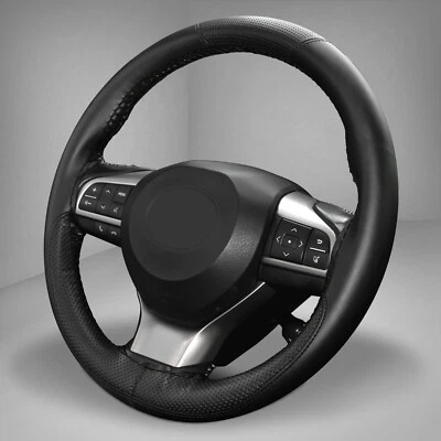 Car Auto Steering Wheel Cover With Needle & Thread Seat Leather Sporty DIY - Image 1 of 4