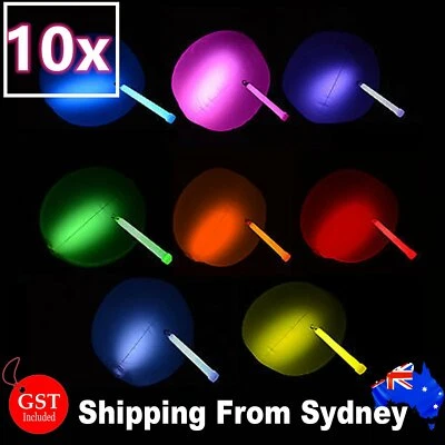 10X 12inches Glow Beach Ball Glow Sticks balls Party Glow in the dark Glowsticks - image 1 of 4