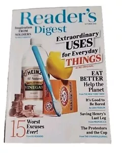 Reader's Digest Magazine October 2020 Extraordinary Uses Everyday Things Excuses - Picture 1 of 3