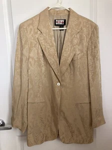 Vintage 1990’s DKNY Donna Karen New York Womens Size 8 Tan Blazer - Picture 1 of 6