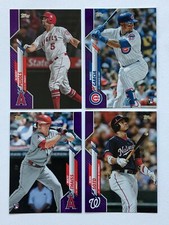 2020 TOPPS 1 & 2 & UPDATE Baseball  * MEIJER EXCLUSIVE PURPLE PARALLEL * U PICK