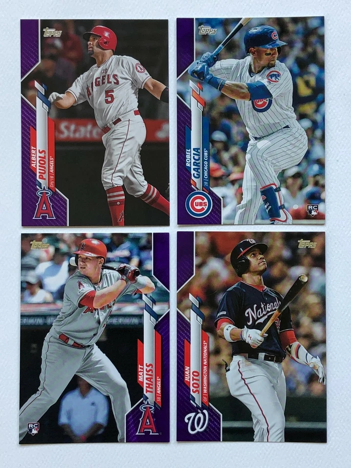 2020 TOPPS 1 & 2 & UPDATE Baseball  * MEIJER EXCLUSIVE PURPLE PARALLEL * U PICK - Image 1 of 1