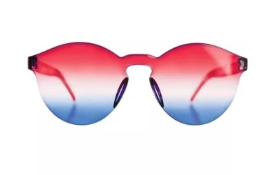 Frameless Ombre Glasses - Patriotic - 80's - Costume Accessory - One Size - Image 1 of 2