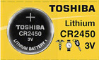 Brand New Toshiba CR2450 CR 2450  3 Volt Lithium Coin Battery Free Shipping 