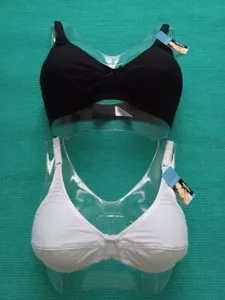 100% COTTON VOWEL BRAND FRAMELESS THROAT BRA - Picture 1 of 9