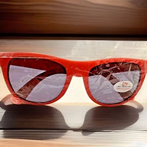 Werbe-UV-Augenschutz-Sonnenbrille Kunststoff ROT Gestell Einheitsgröße Passform für alle - Bild 1 von 6