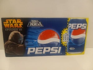 Star Wars Episode 3  YODA Pepsi Top Box Part from 12 pack Carton - Picture 1 of 3