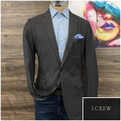 Novo J Crew Blazer Masculino Casaco Esportivo Dois Botões Jaqueta Casual 40L Ternos de Lã Algodão - Imagem 1 de 4