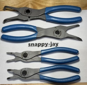 *New Rare* Snap-on 4pc Convertible Snap Ring Plier Set - Pearl Blue Grips - Bild 1 von 7