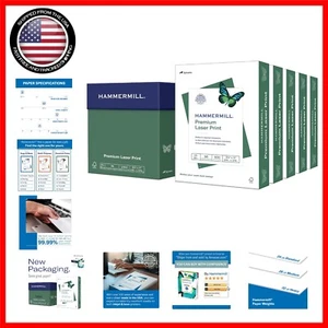 Acid-Free 24lb Laser Print Paper - 8.5" x 11", 2500 Sheets for Bright Prints - Picture 1 of 10