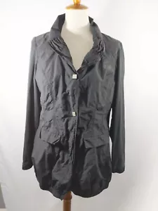 Katherine Barclay Damen Jacke schwarz metallic Poly & Baumwollärmel Gr. Large - Bild 1 von 8