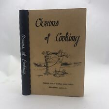 Oceans of Cooking Texas Gulf Coast Seafoods Barbara Wells Autographed Spiral