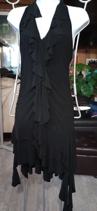 Vestido halter negro asimétrico Taboo Y2K para mujer talla M - Imagen 1 de 15