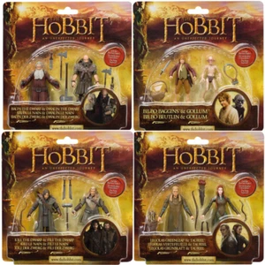 THE HOBBIT UNEXPECTED JOURNEY 3.75" ACTION FIGURES CHOOSE DOUBLEPACK MINT CARDED - Picture 1 of 10