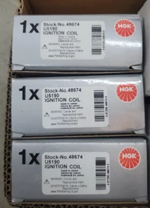 NGK 48674 U5190 Ignition Coil for UF287 UF-287 IC392 GN10435 E884 921-2196 rw - Picture 1 of 1