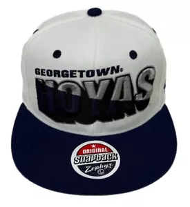 Zephyr NCAA Georgetown Hoyas “Chop Block" Flat Bill SnapBack Hat BRAND NWT - Picture 1 of 5