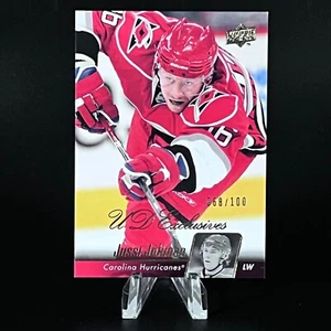 Jussi Jokinen 2010-11 UD Exclusives /100 #163 Hurricanes NICE LOOK!! - Picture 1 of 2