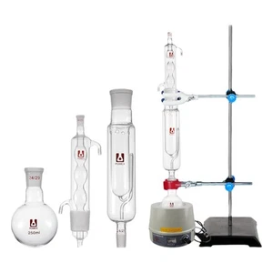Complete Glassware Set: 250ml Extraction, Determination Fat, Chemistry Lab ca - Picture 1 of 7