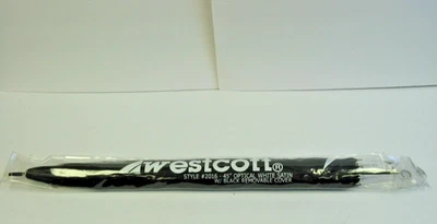 Westcott #2016 45 pulgadas óptico blanco satinado con cubierta negra extraíble paraguas Foto 1 de 4