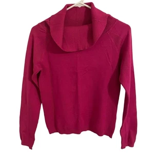 Maglione donna girocollo rosa manica lunga Worthington taglia small nuovo senza etichette - Foto 1 di 4