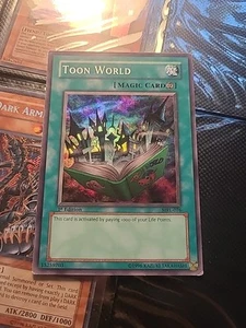 Yu-Gi-Oh! TCG - Toon World MRL-076 - 1st Edition Super Rare - Holo Wavy Print - Picture 1 of 6