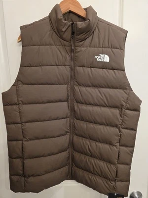 New The North Face Men's Aconcagua  Vest Size Large Smoky Brown, NWT $160 - Image 1 of 4